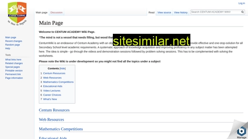 Centumwiki similar sites