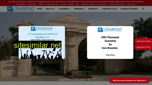charusat.ac.in alternative sites