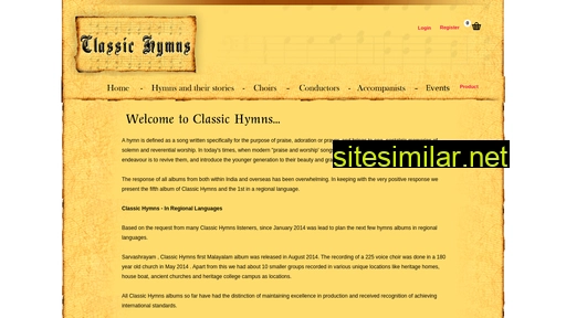 Classichymns similar sites