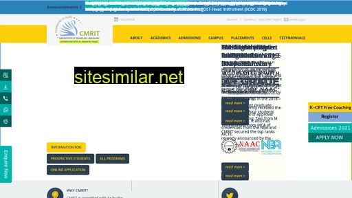 cmrit.ac.in alternative sites