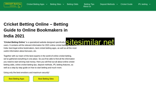 Cricket-betting-online similar sites