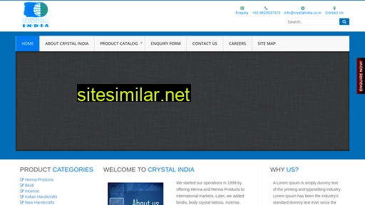 crystalindia.co.in alternative sites