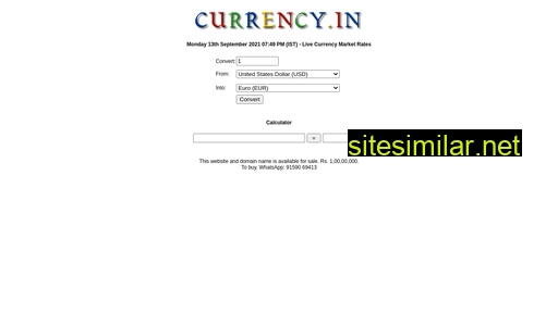 currency.in alternative sites