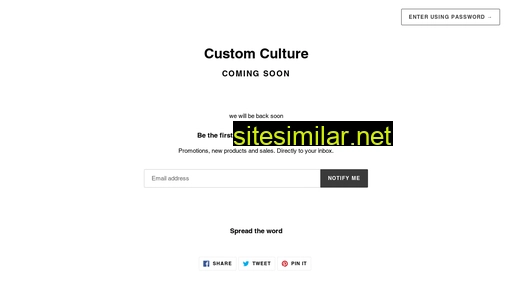 customculture.in alternative sites