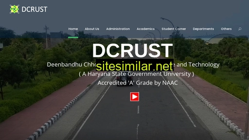 dcrust.edu.in alternative sites