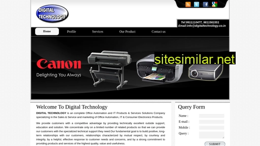 Digitaltechnology similar sites