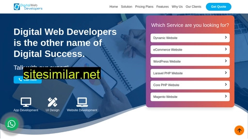 Digitalwebdevelopers similar sites
