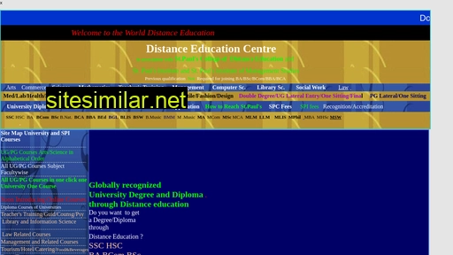 distanceeducationcentre.in alternative sites