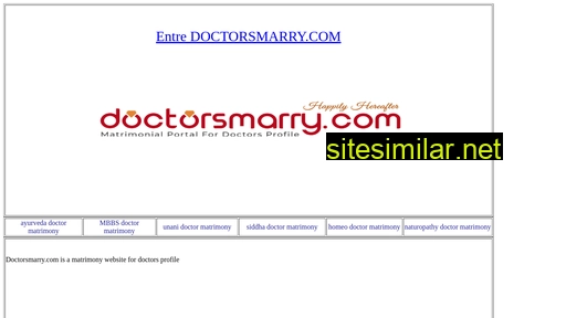 doctorsmatrimony.co.in alternative sites