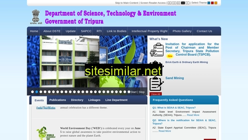 dste.tripura.gov.in alternative sites