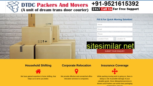 dtdcpackersservices.in alternative sites