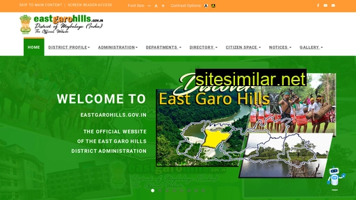 eastgarohills.gov.in alternative sites