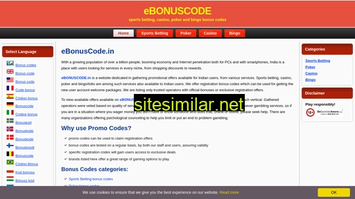 ebonuscode.in alternative sites