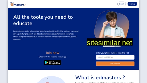 edmasters.in alternative sites