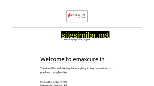 emaxcure.in alternative sites