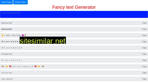 fancytextgenerator.co.in alternative sites