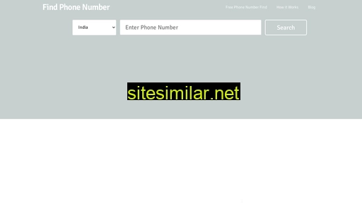 findphonenumber.in alternative sites