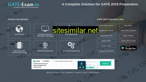 Gate-exam similar sites