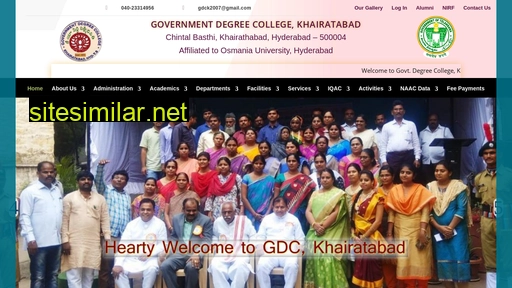 gdckhairatabad.ac.in alternative sites