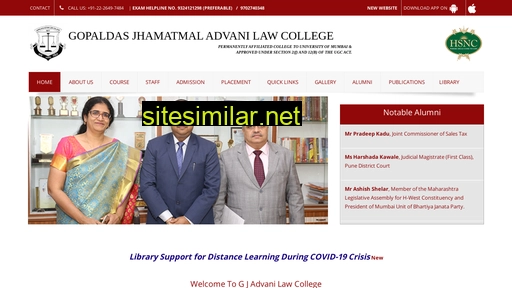 gjadvanilaw.edu.in alternative sites