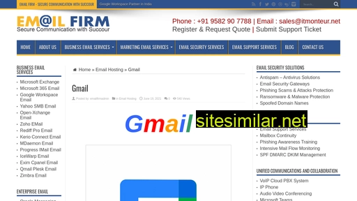 Gmail similar sites