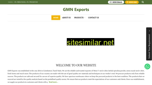 gmnexports.co.in alternative sites