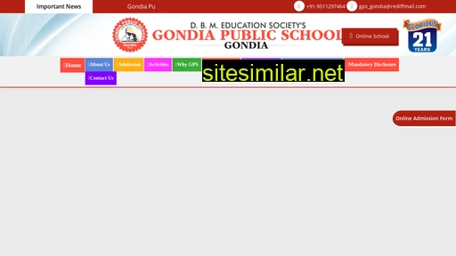 gondiapublicschool.in alternative sites