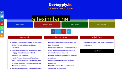 govtapply.in alternative sites
