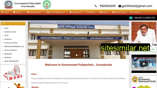 govtpolyuravakonda.ac.in alternative sites