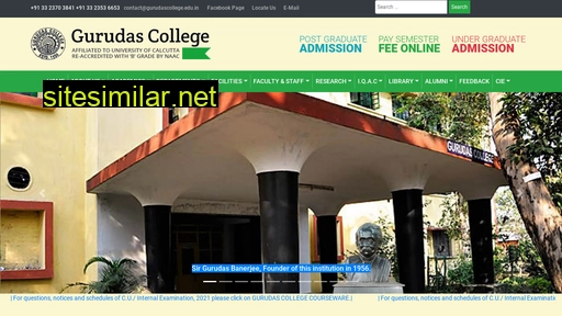 gurudascollege.edu.in alternative sites