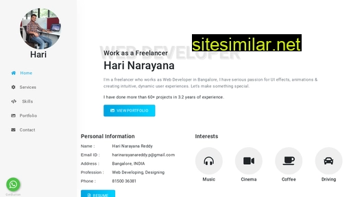 harinarayana.in alternative sites