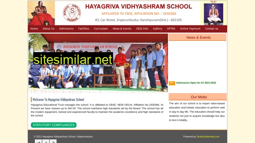 hayagrivavidhyashram.edu.in alternative sites