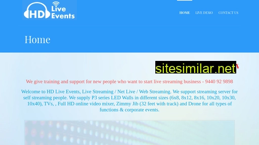 hdliveevents.in alternative sites