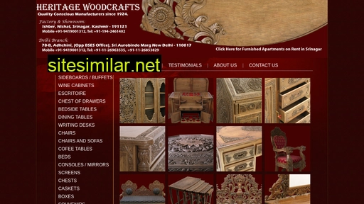 heritagewoodcrafts.in alternative sites
