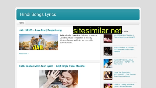 hindisongslyrics.in alternative sites