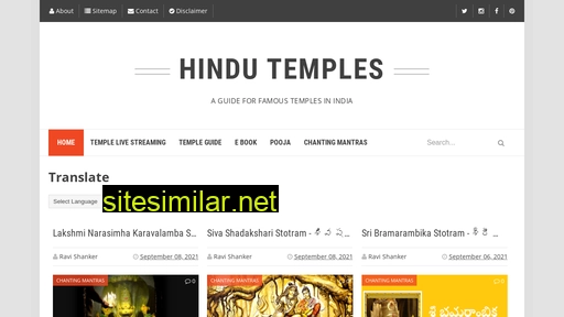 Hindutemplesguide similar sites