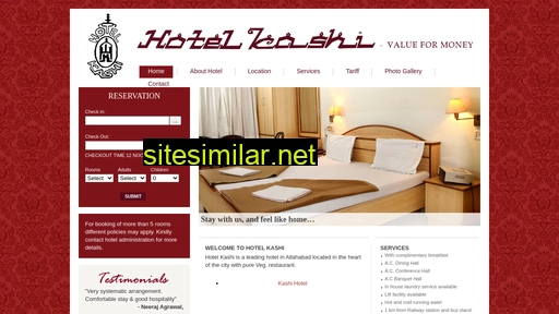 hotelkashi.in alternative sites