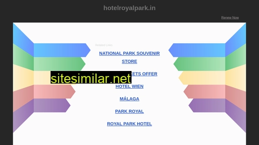 hotelroyalpark.in alternative sites
