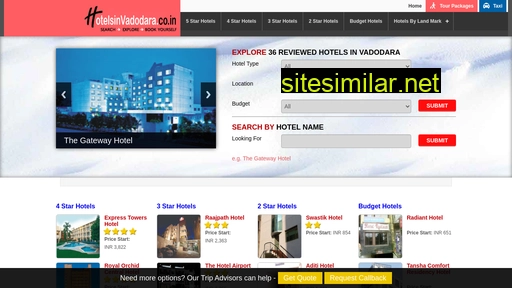 hotelsinvadodara.co.in alternative sites