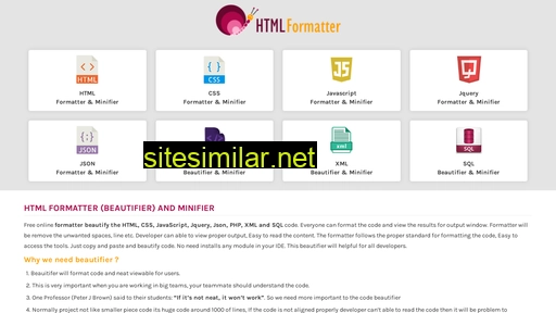 htmlformatter.in alternative sites