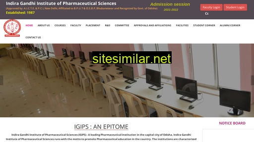 igips.edu.in alternative sites