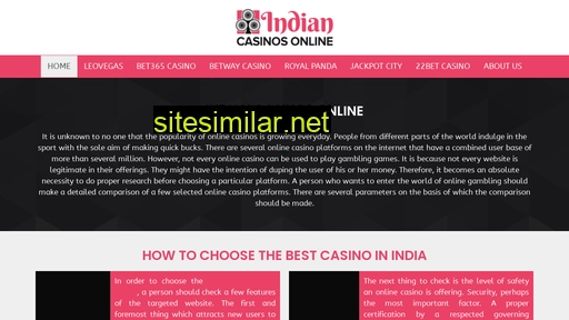 Indian-casinos-online similar sites