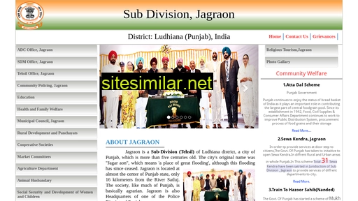 jagraonadministration.in alternative sites