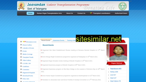 jeevandan.gov.in alternative sites