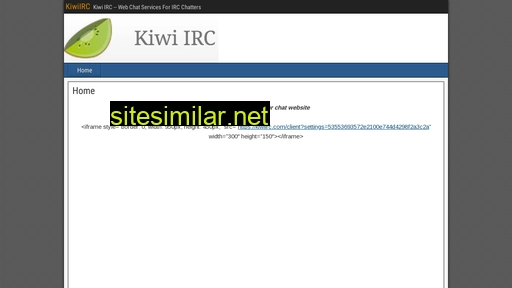 kiwiirc.in alternative sites