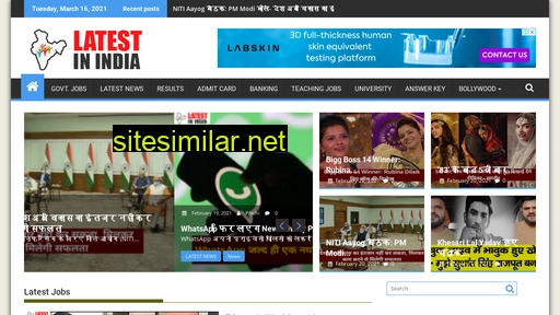 Latestinindia similar sites