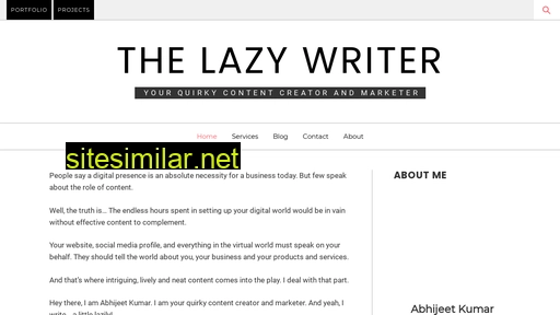 lazywriter.in alternative sites