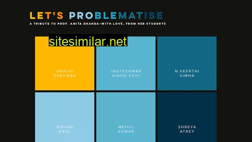 letsproblematise.in alternative sites