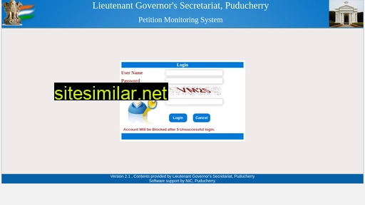 lgredressal.py.gov.in alternative sites