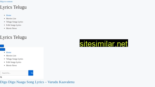 lyricstelugu.in alternative sites